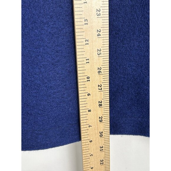 IBEX Men’s Large 100% New Wool Heavy Jacket Sweater Coat Black/  Blue Zip up USA - Picture 5 of 16